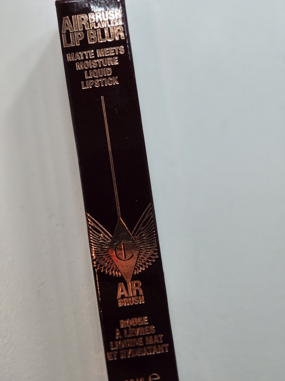 Charlotte Tilbury Lip Blur Matte Liquid Lipstick in Rose-Gold Accents Pillowtalk